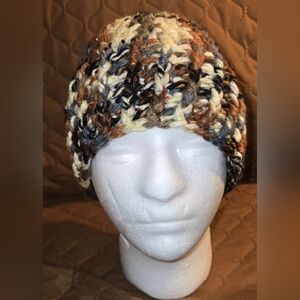 Handmade Knit Multicolor Beanie